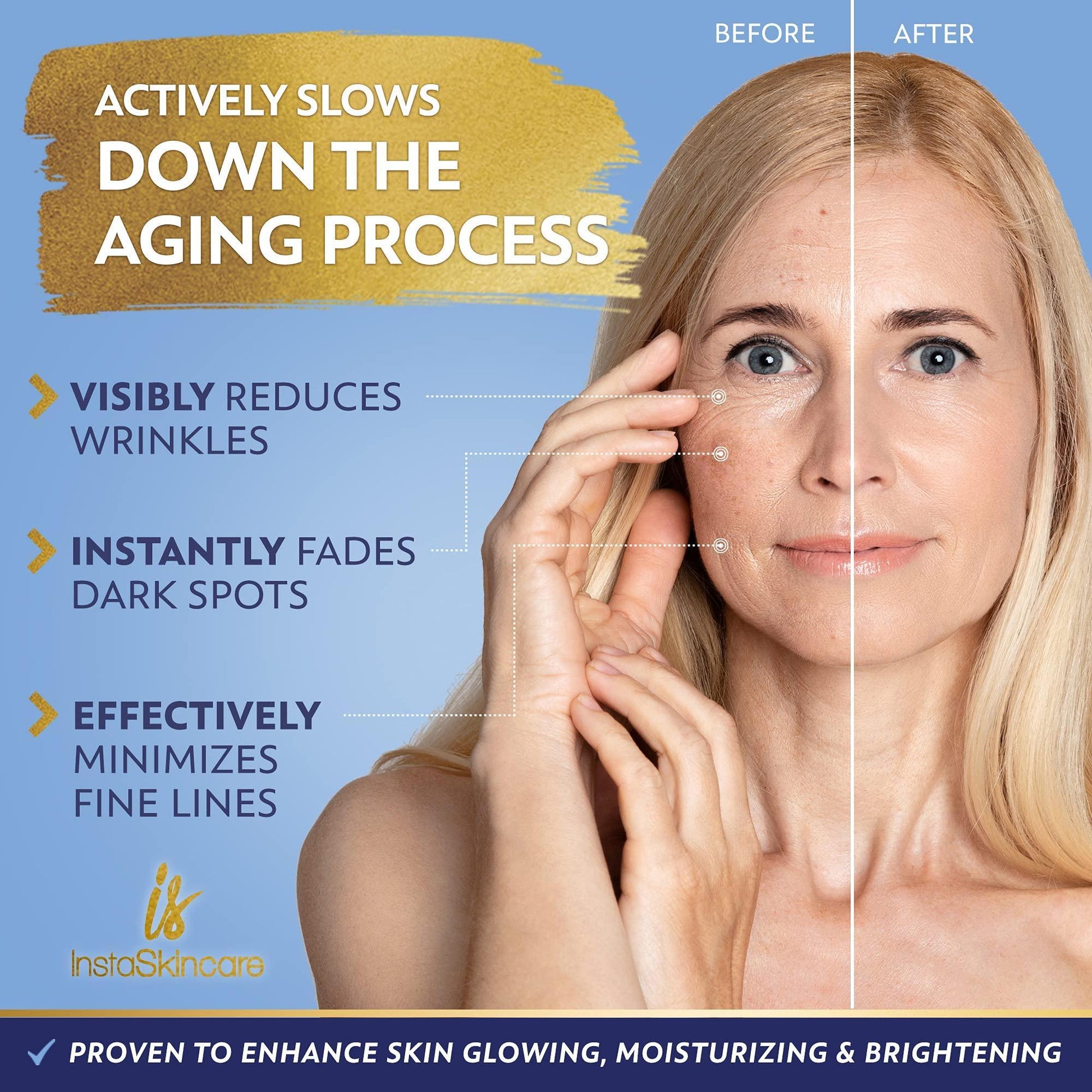 brightening facial serum against dark spots and wrinkles