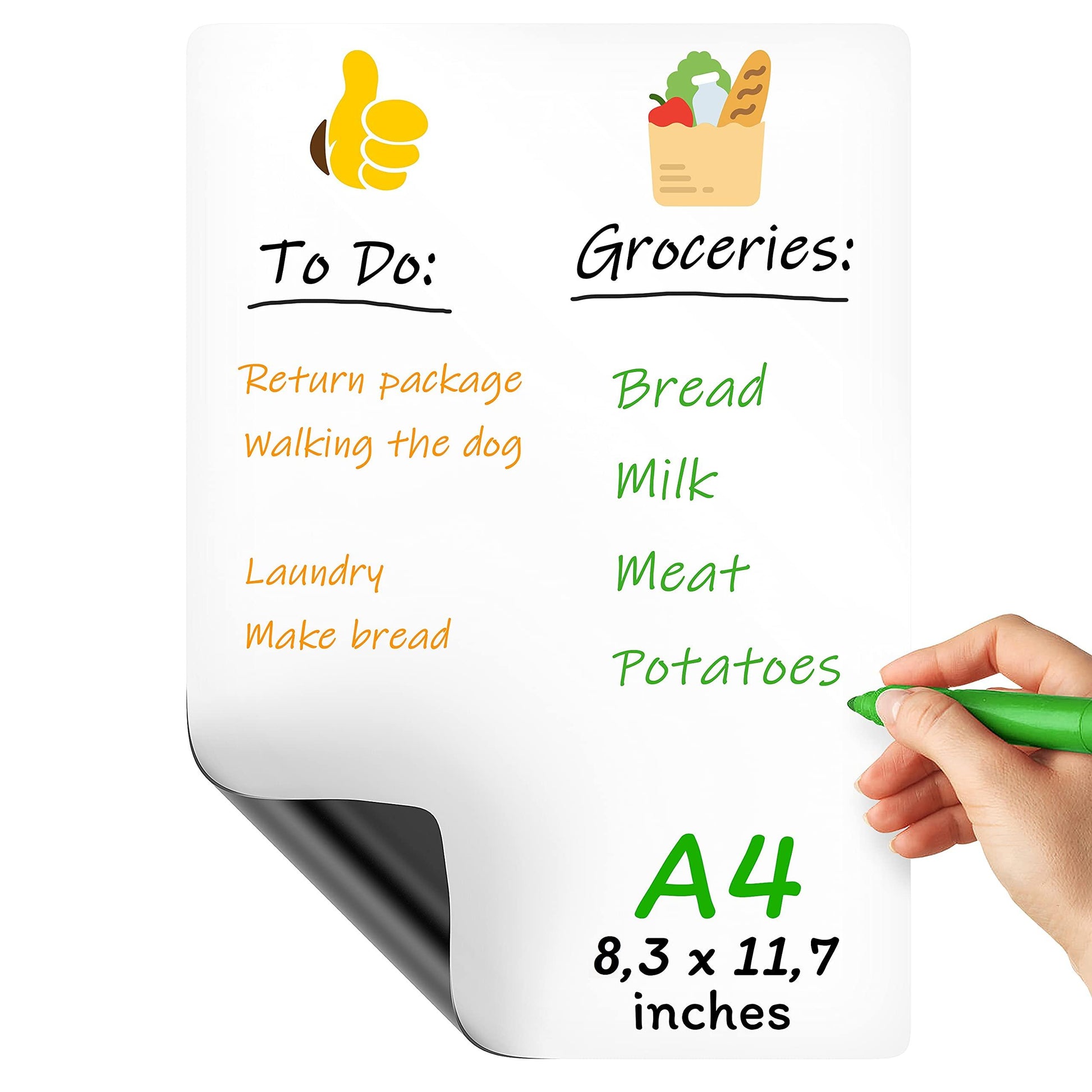 magnetic whiteboard for fridge a4 size