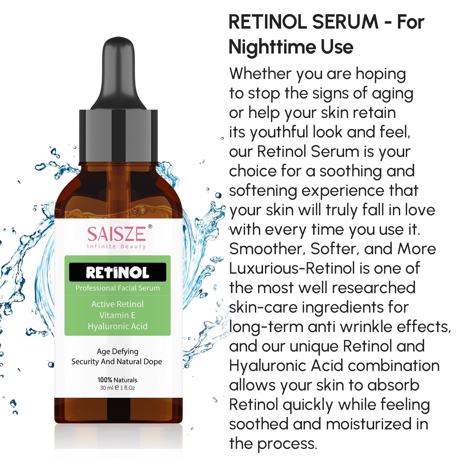 Anti-aging serum set Retinol serum in detail