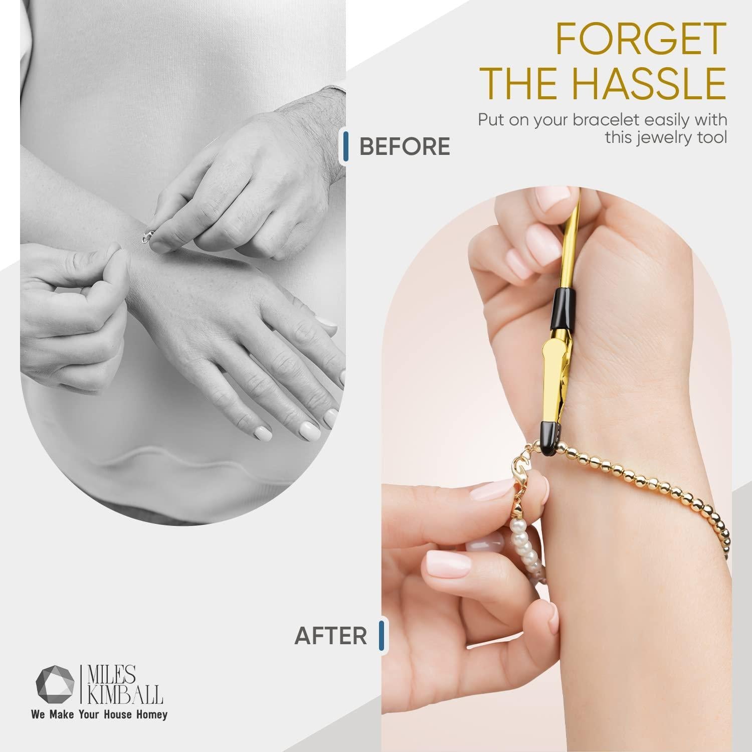 Time saver tool makes fastening of jewellery easier and faster