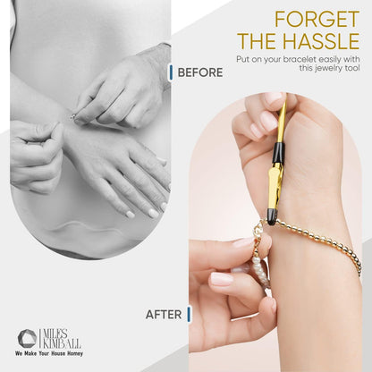 Time saver tool makes fastening of jewellery easier and faster