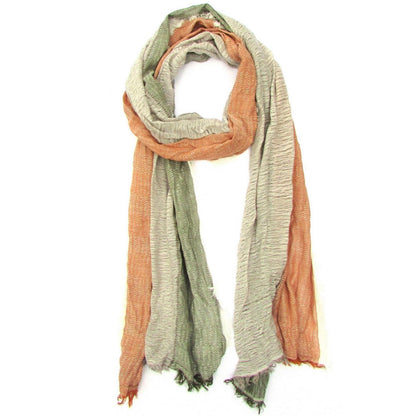 lightweight cotton hobo scarf close-up