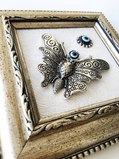 unique artisan butterfly evil eye home accent