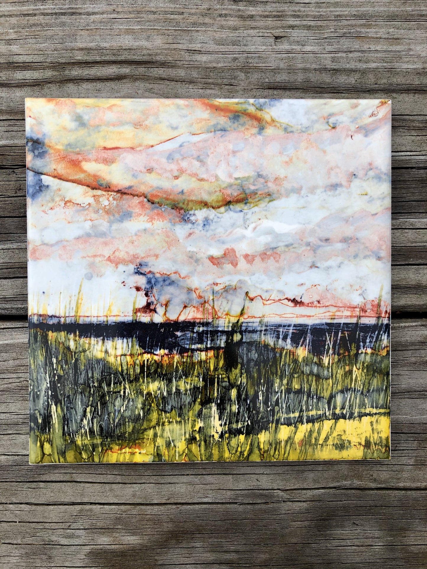 coastal wall art ceramic tile