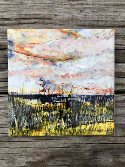 coastal wall art ceramic tile