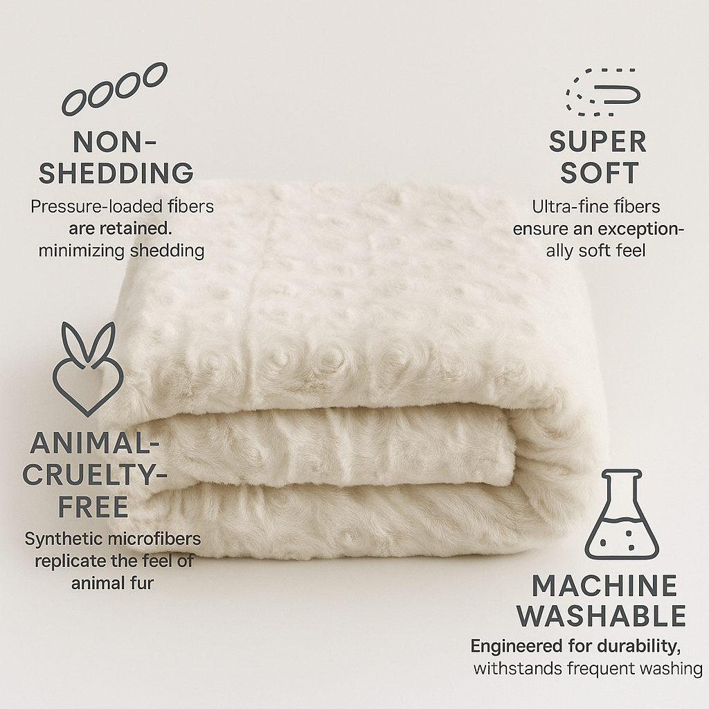 White roses faux fur sherpa throw blanket features