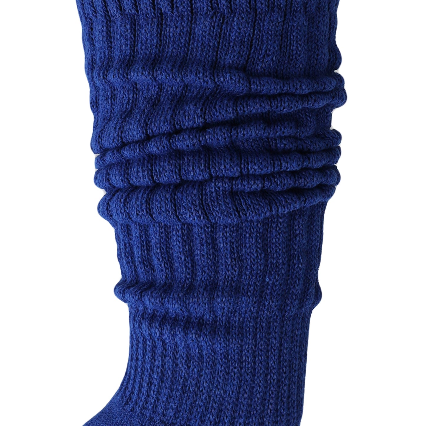 blue scrunch boot socks for women