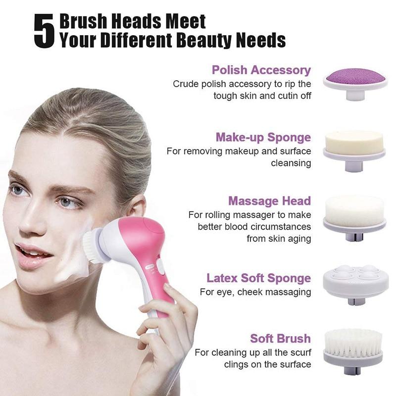 Full 5 in 1 facial cleansing tool kit
