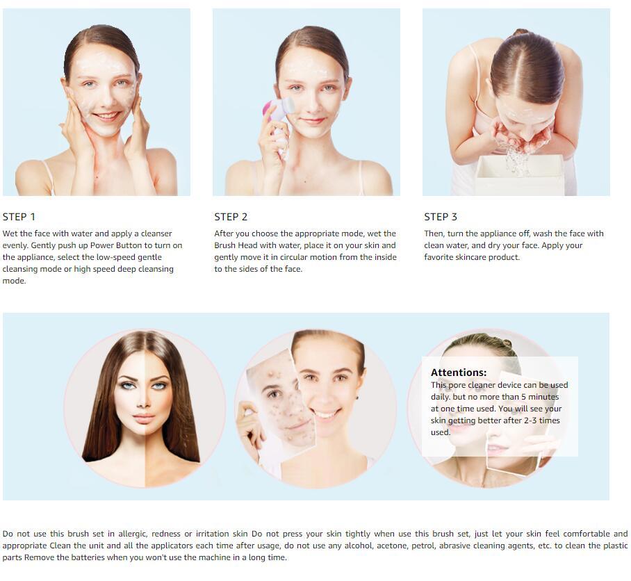 Full 5 in 1 facial cleansing tool kit