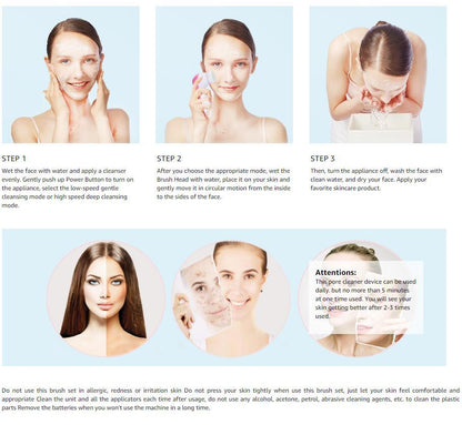 Full 5 in 1 facial cleansing tool kit