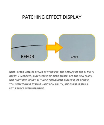 Transparent resin for minor auto glass damage