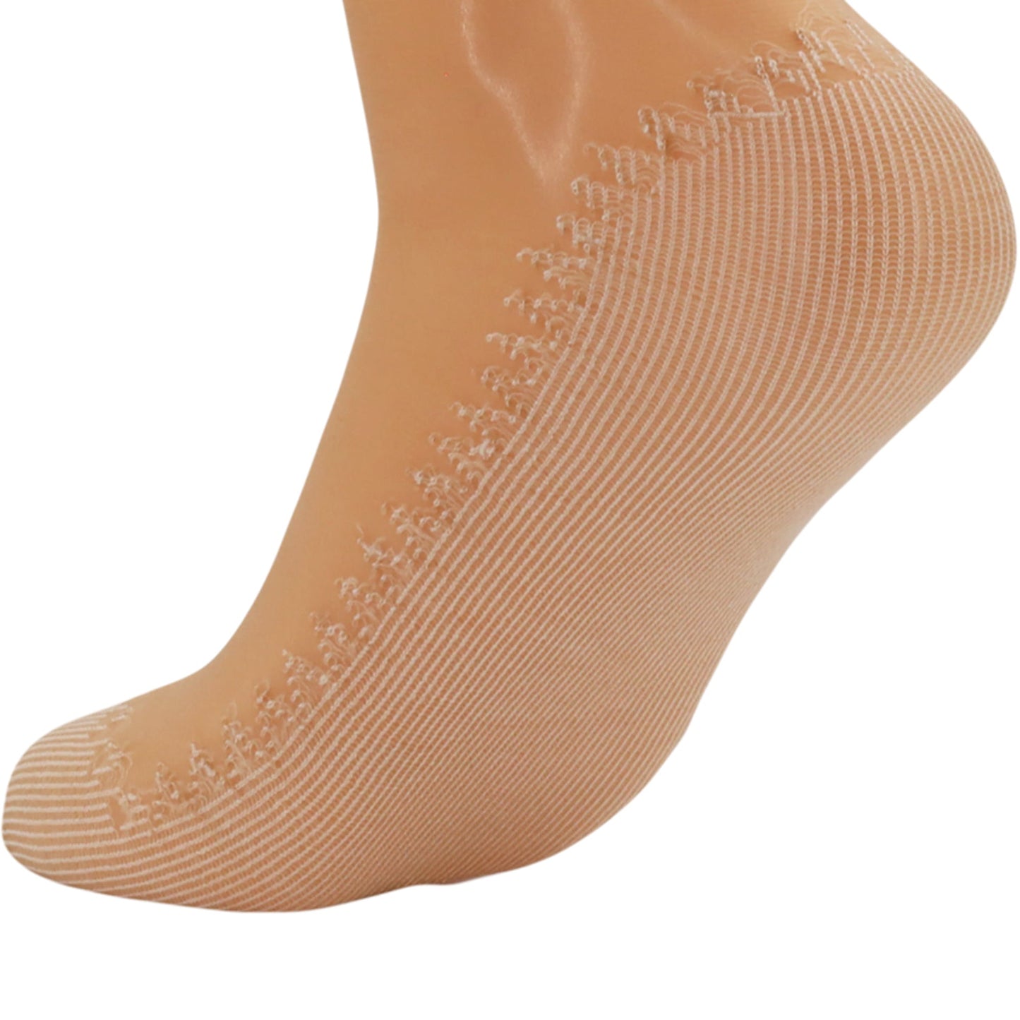 reinforced toe sheer cotton sole socks women

